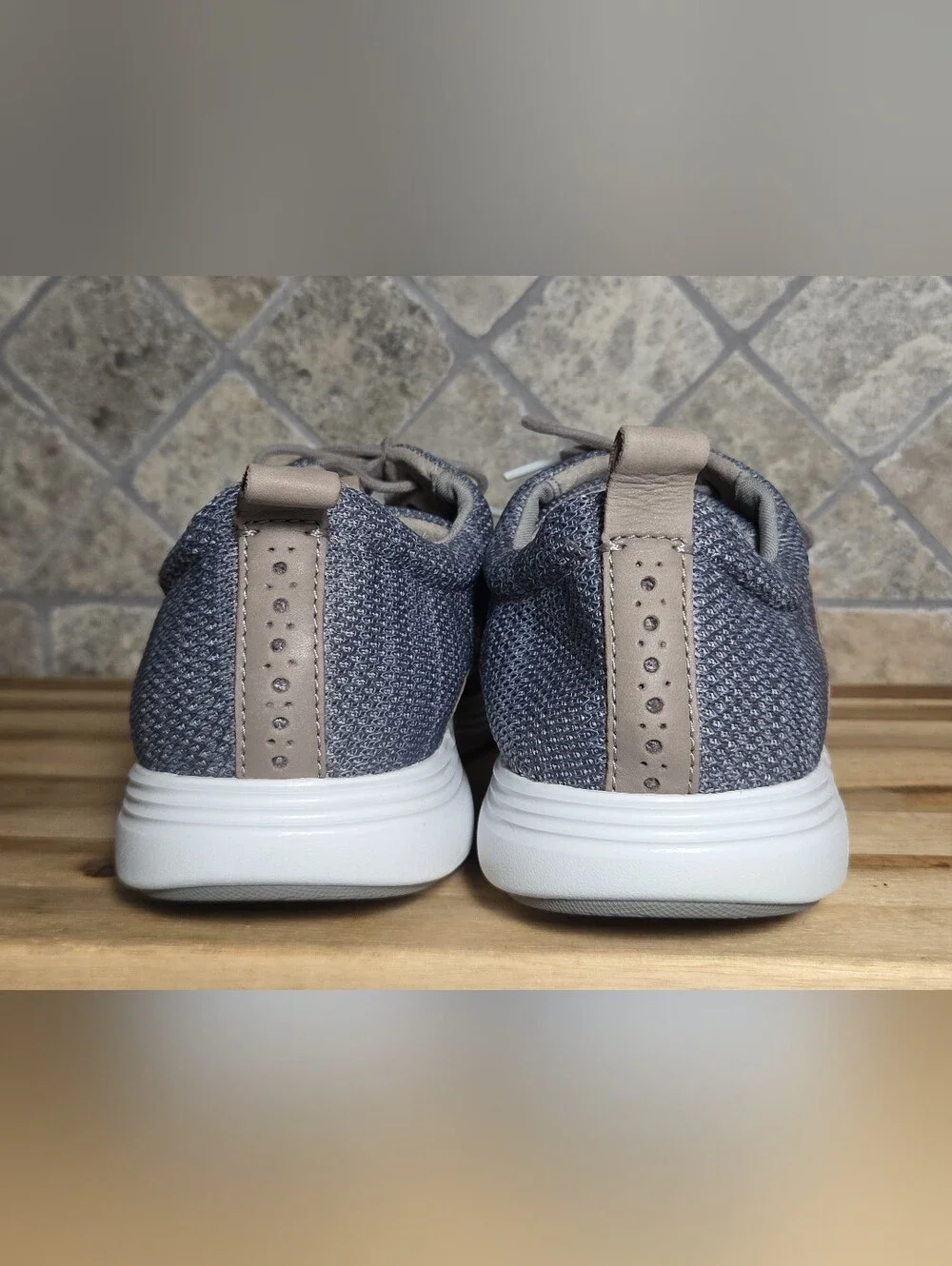 Cole Haan Grand Tour OS Oxford Shoes Men's 11M Gray Knit Leather Brogue Sneakers